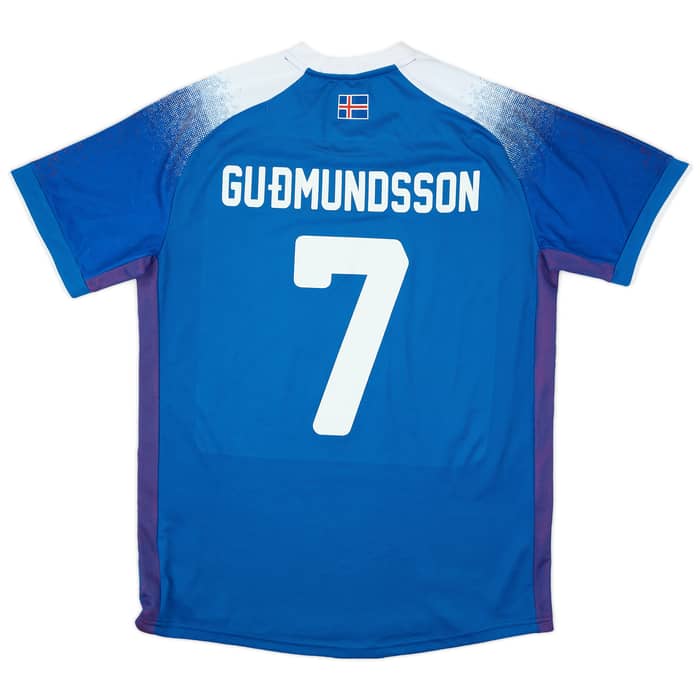 2018-19 Iceland Home Shirt Gudmundsson #7 - 8/10 - (M)