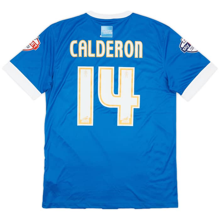 2015-16 Brighton Match Issue Home Shirt Calderon #14