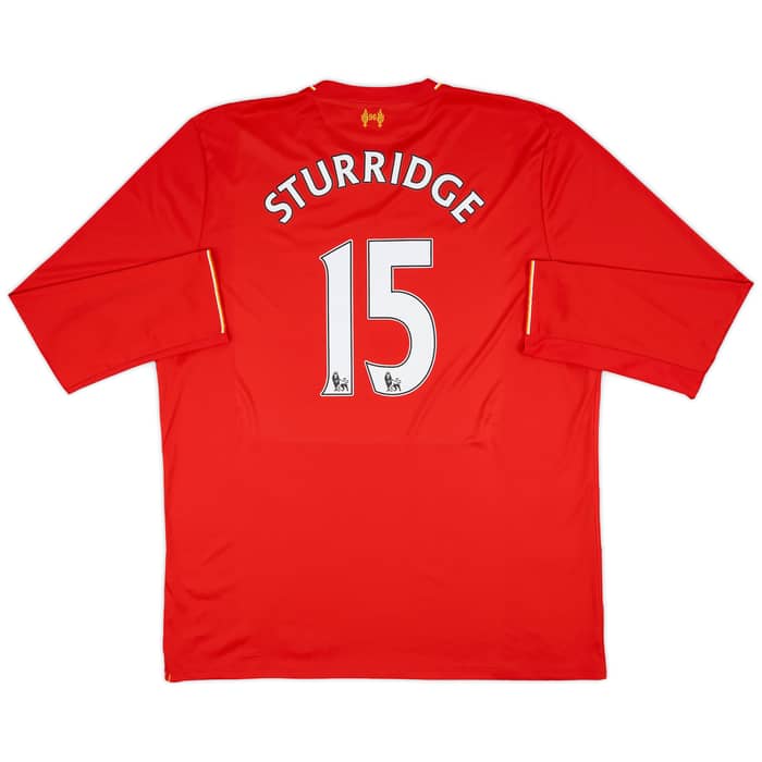 2015-16 Liverpool Home L/S Shirt Sturridge #15 - 9/10 - (3XL)