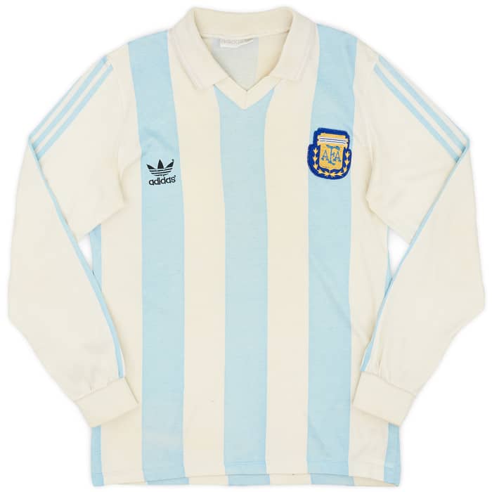 1992-94 Argentina Home L/S Shirt #10 - 7/10 - (S)
