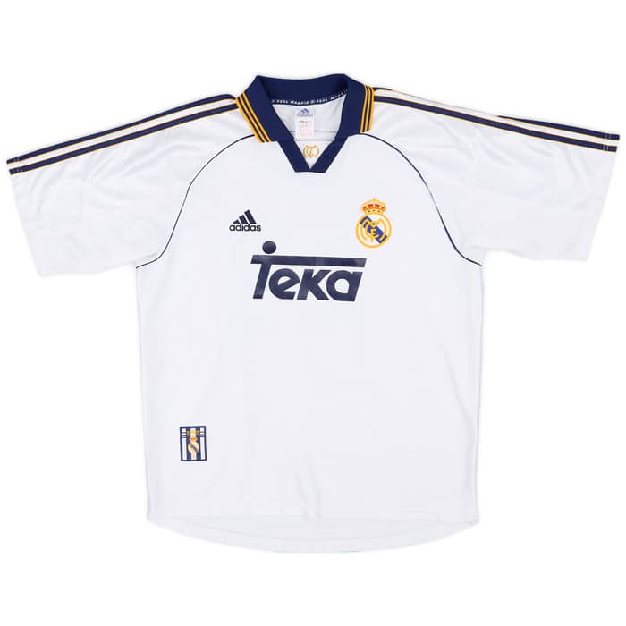 1998-00 Real Madrid Home Shirt J.M.Guti #14 - 8/10 - (M)