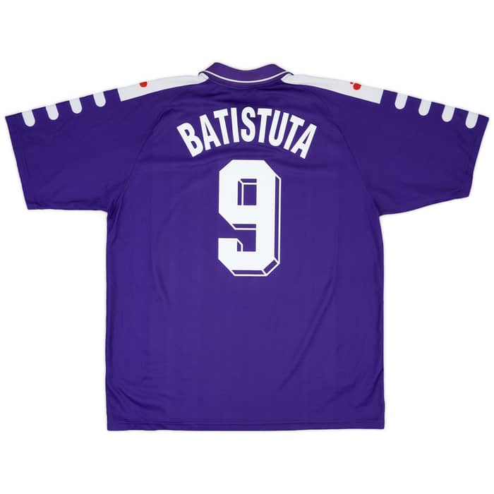 1998-99 Fiorentina Home Shirt Batistuta #9 - 9/10 - (XL)
