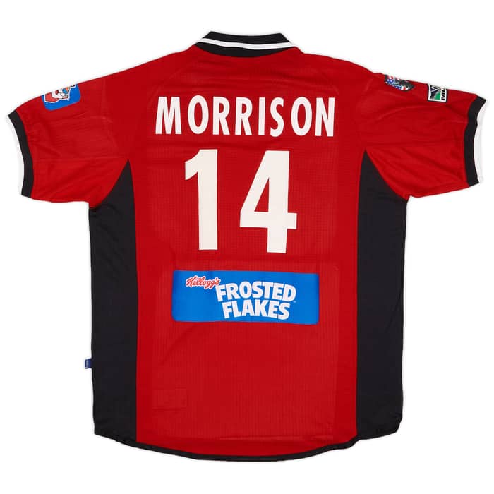 2002 Dallas Burn Match Issue Home Shirt Morrison #14