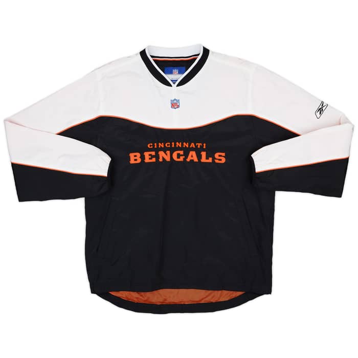 2005-06 Cincinnati Bengals Reebok Pullover Windbreaker Jacket - 8/10 - (M)