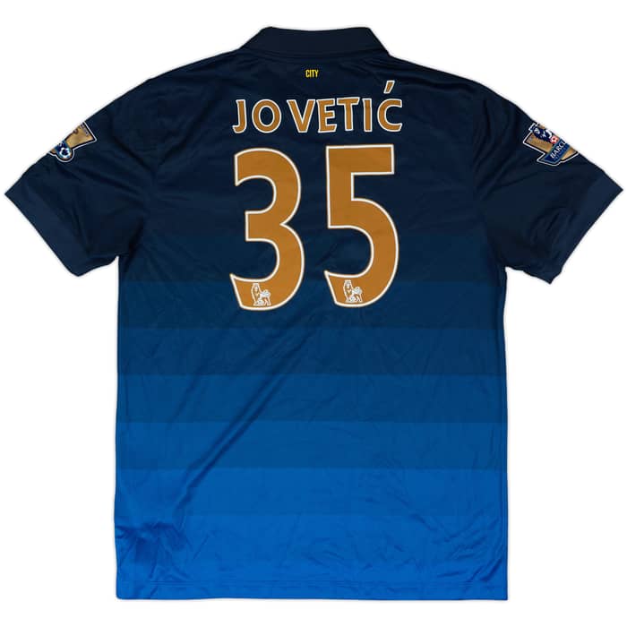 2014-15 Manchester City Away Shirt Jovetic #35 (L)