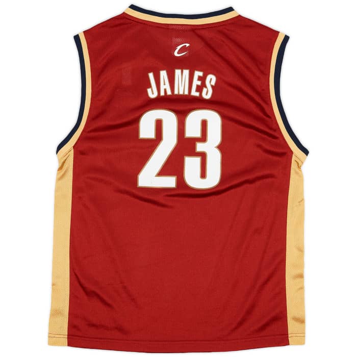 2003-06 Cleveland Cavaliers James #23 Reebok Away Jersey - 8/10 - (L.Boys)