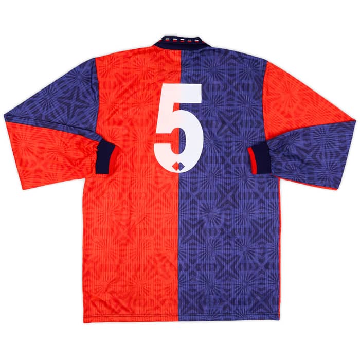 1992-93 Genoa Match Issue Home L/S Shirt #5