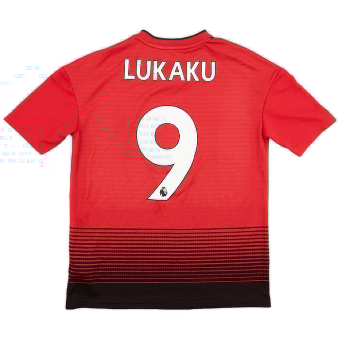 2018-19 Manchester United Home Shirt Lukaku #9 - 8/10 - (XL)
