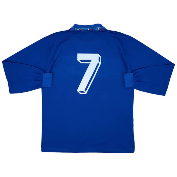 1992-93 Italy Home L/S Shirt #7 - 9/10 - (L)