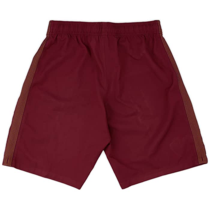 2017-18 Roma Player Issue Home Shorts #4 - 8/10 - (S)