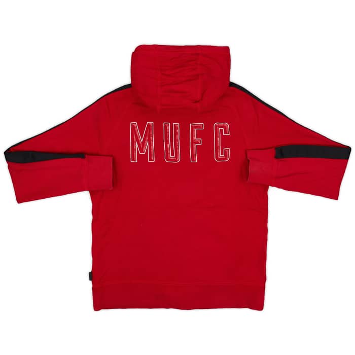 2014-15 Manchester United Nike Zipped Hooded Top - 8/10 - (M)