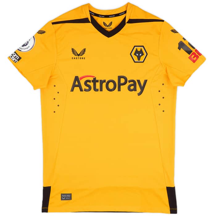 2022-23 Wolves Match Issue Home Shirt Podence #10