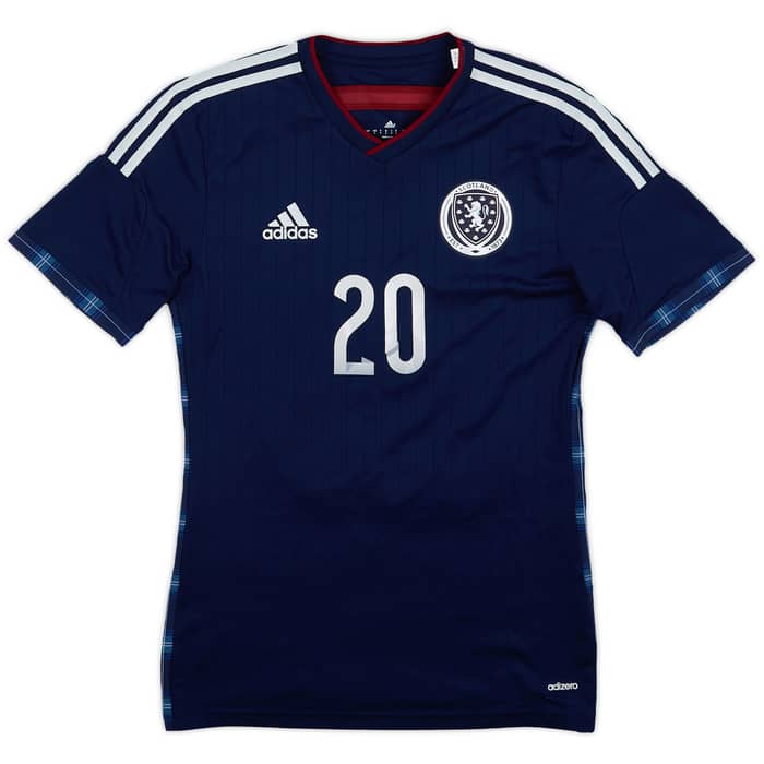 2014-15 Scotland Player Issue Home L/S Shirt #20 - 10/10 - (S)