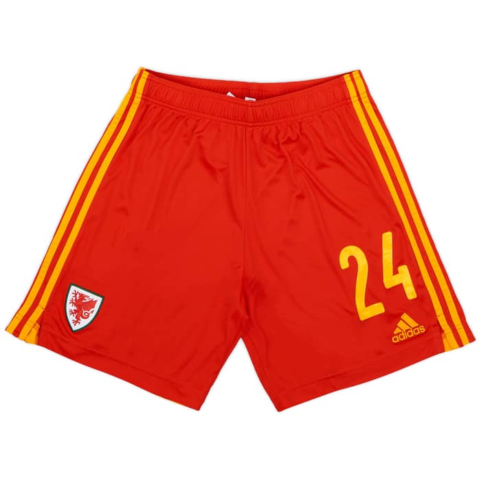 2020-21 Wales Player Issue Home Shorts # - 9/10