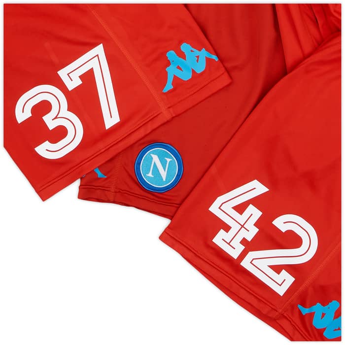 2016-17 Napoli Player Issue Training Shorts # - 5/10