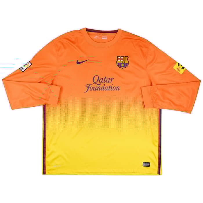 2012-13 Barcelona Away L/S Shirt Messi #10 - 7/10 - (XXL)