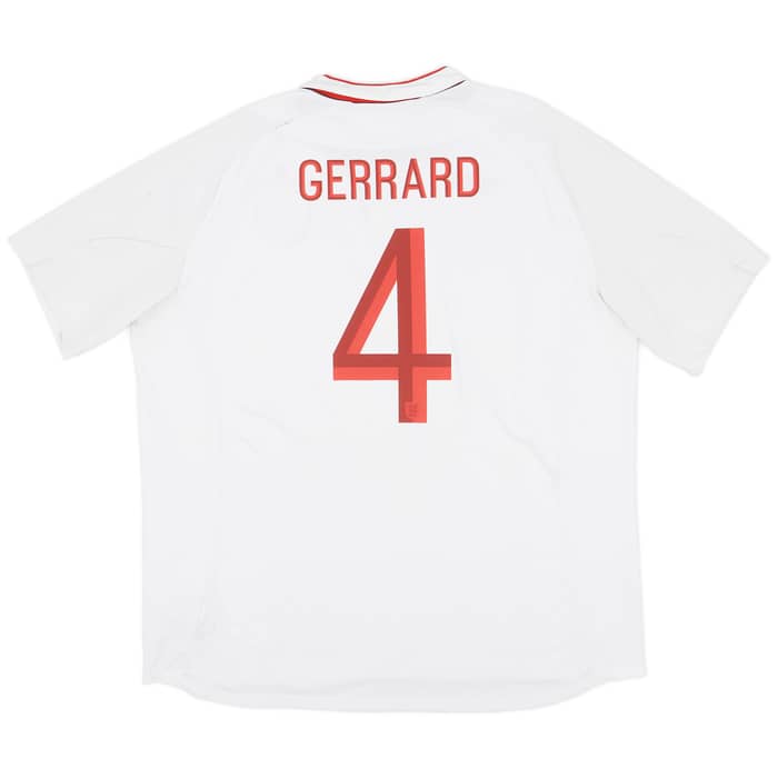 2012-13 England Home Shirt Gerrard #4 - 6/10 - (3XL)