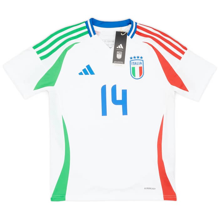 2024-25 Italy Away Shirt Chiesa #14 (KIDS)