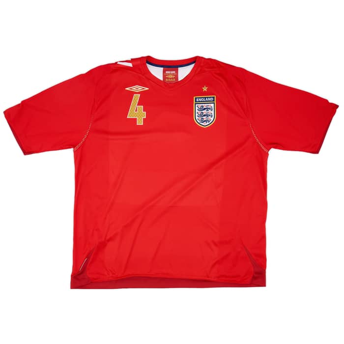 2006-08 England Away Shirt Gerrard #4 - 9/10 - (3XL)