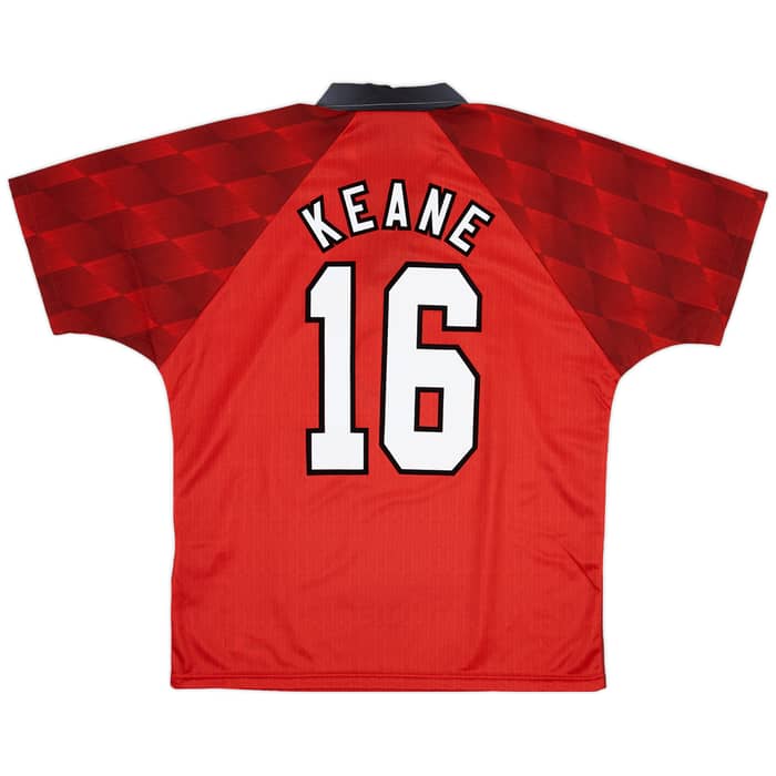 1996-98 Manchester United Home Shirt Keane #16 (M)