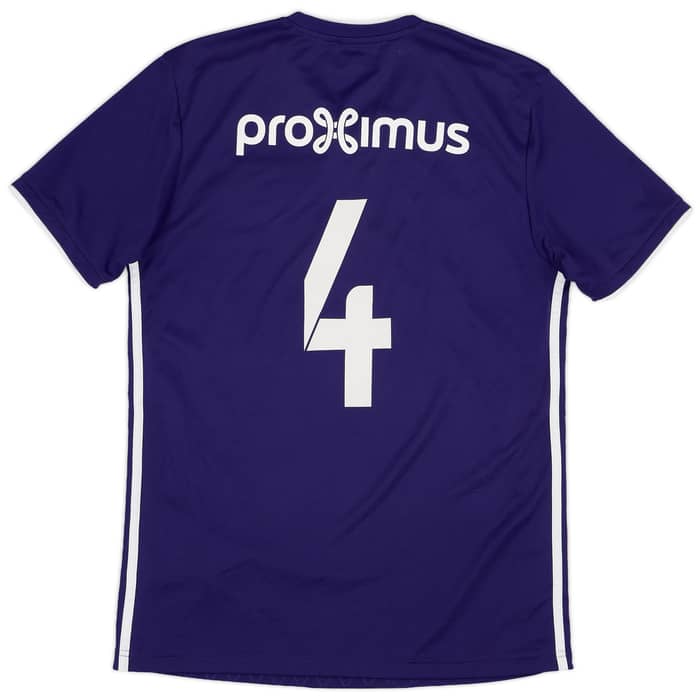 2018-19 Anderlecht Home Shirt #4 - 8/10 - (S)