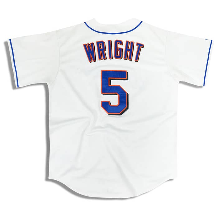 2004-08 New York Mets Wright #5 Majestic Jersey (Home) Y