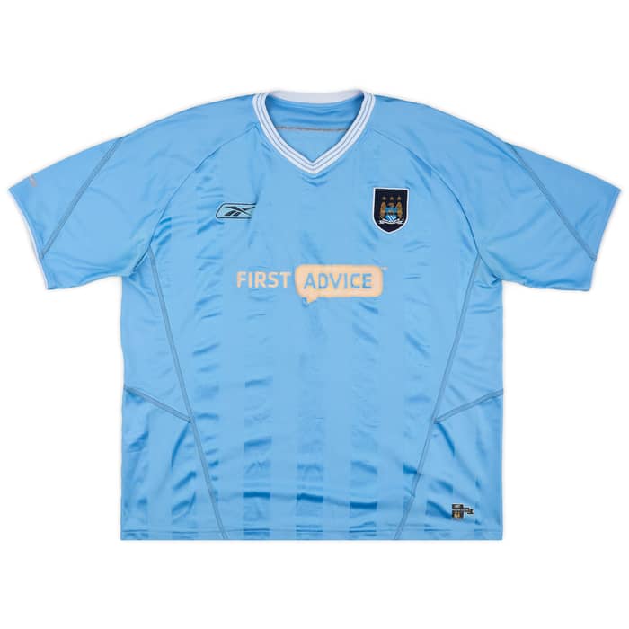 2003-04 Manchester City Home Shirt Fowler #8 - 5/10 - (XXL)