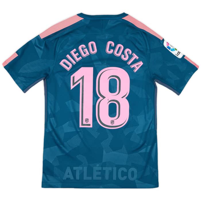 2017-18 Atletico Madrid Third Shirt Diego Costa #18 - 6/10 - (S)