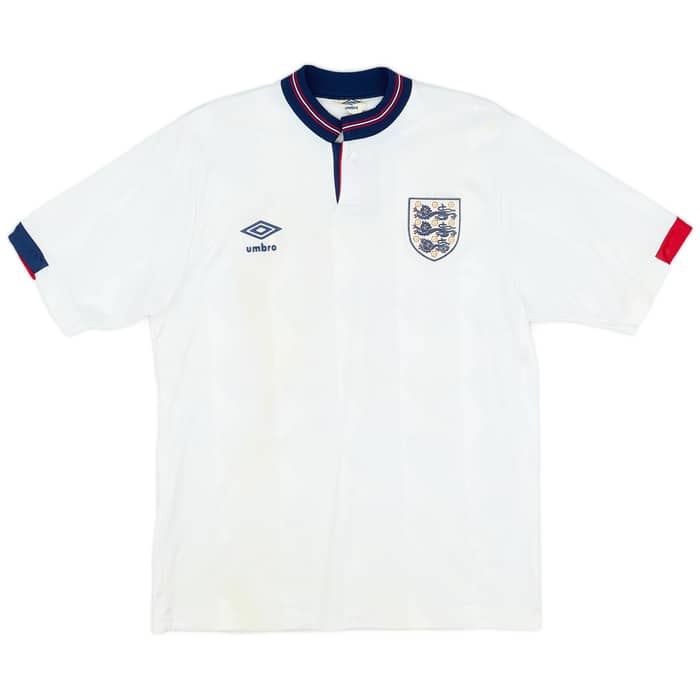 1987-90 England Home Shirt #10 - 5/10 - (M)