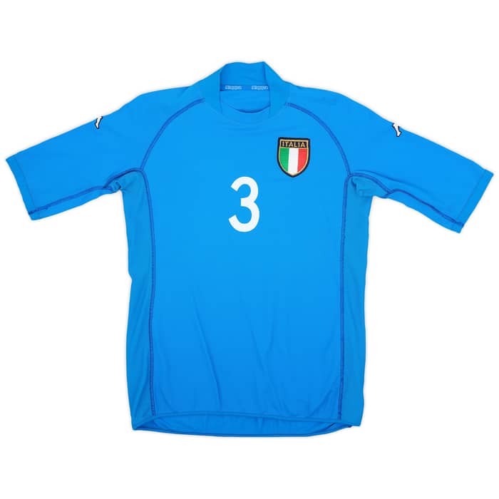 2002 Italy Home Shirt Maldini #3 - 8/10 - (S)