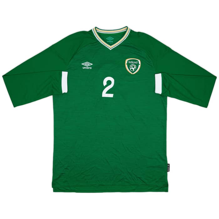 2020-21 Ireland Home L/S Shirt Coleman #2 - 8/10 - (XL)