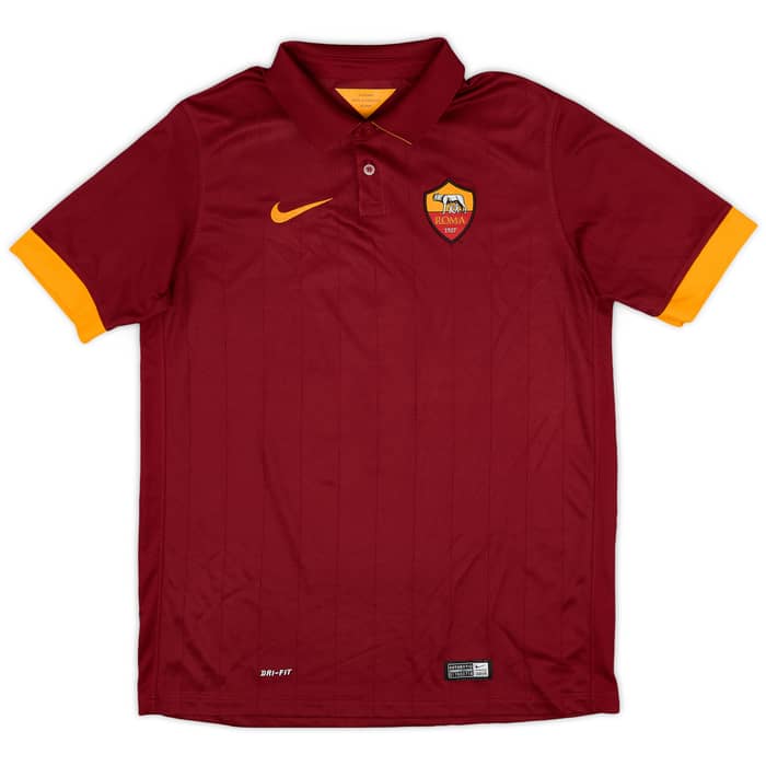 2014-15 Roma Home Shirt Nainggolan #4 - 4/10 - (XL.Boys)