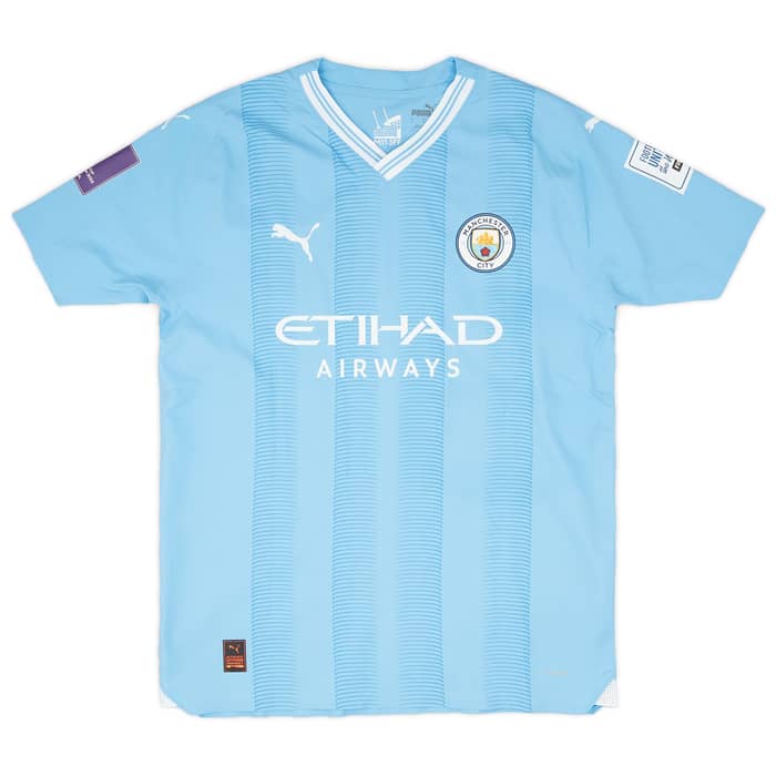 2023-24 Manchester City Match Issue Club World Cup Home Shirt Walker #2