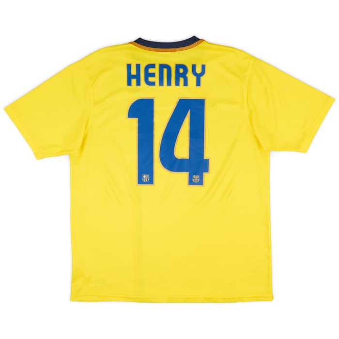 2008-10 Barcelona Basic Away Shirt Henry #14 - 8/10 - (L)