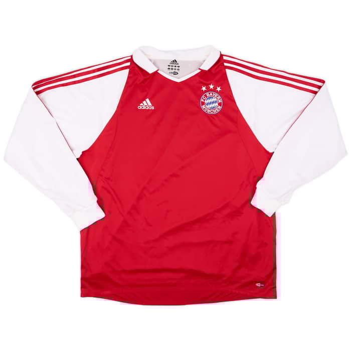 2004-05 Bayern Munich Player Issue Home L/S Shirt Ballack #13 - 9/10 - (XL)