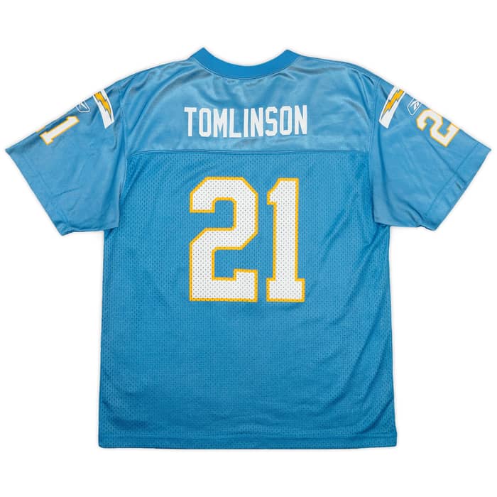 2005-06 San Diego Chargers Tomlinson #21 Reebok Replica Alternate Jersey - 8/10 - (XL.Boys)