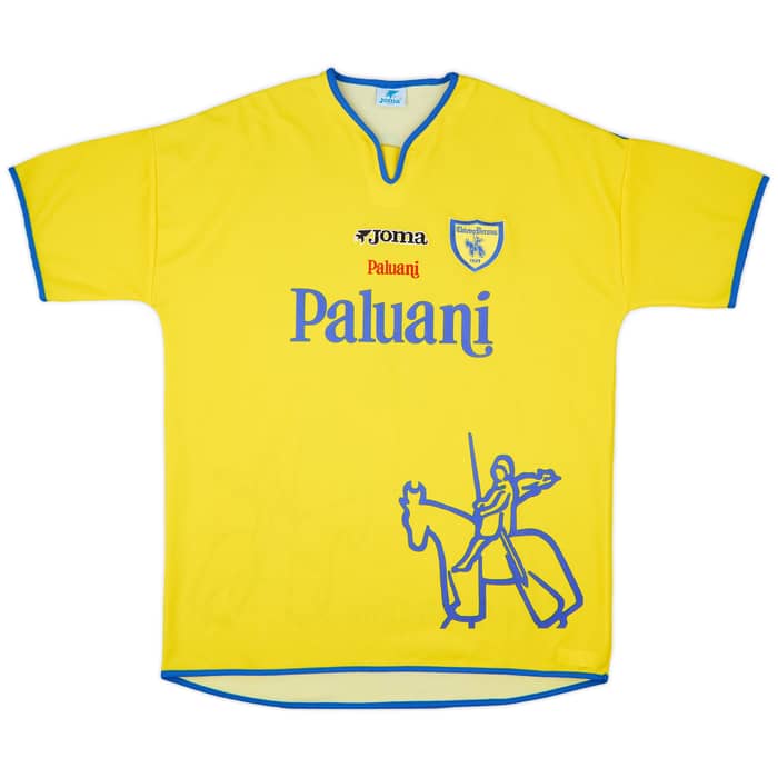 2001-02 Chievo Verona Home Shirt Corini #5 - 9/10 - (XXL)