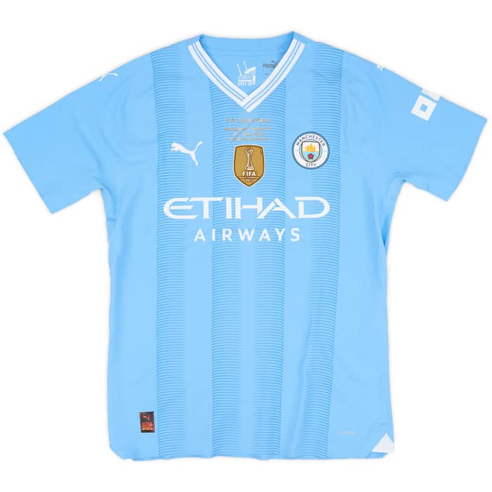 2023-24 Manchester City Match Issue FA Cup Final Home Shirt Gvardiol #24