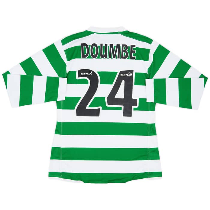 2007-08 Celtic Match Issue Home Shirt Doumbe #24