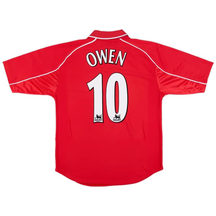 2000-02 Liverpool Home Shirt Owen #10 - 8/10 - (M)