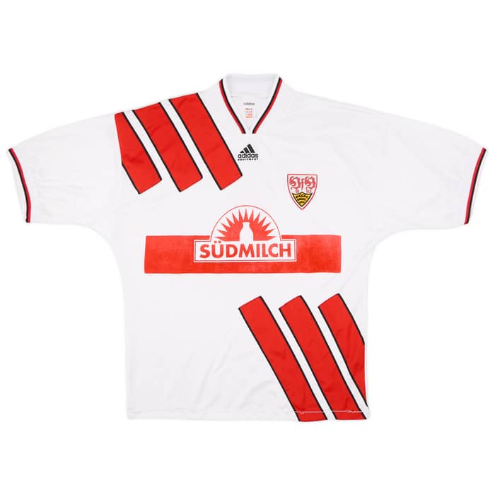 1993-95 Stuttgart Home Shirt Elber #9 - 6/10 - (XL)