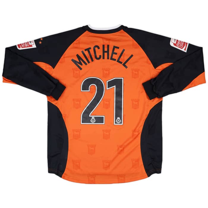2004-06 Ipswich Town Match Issue Away L/S Shirt Mitchell #21