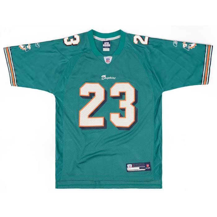 2007 Miami Dolphins Brown #23 Reebok On Field Jersey (Home) XL