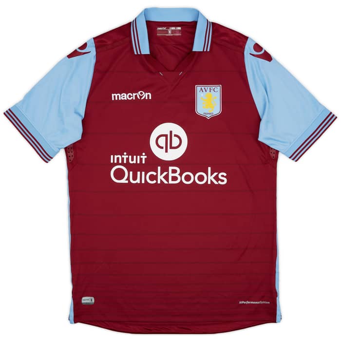 2015-16 Aston Villa Home Shirt Grealish #40 - 10/10 - (L)