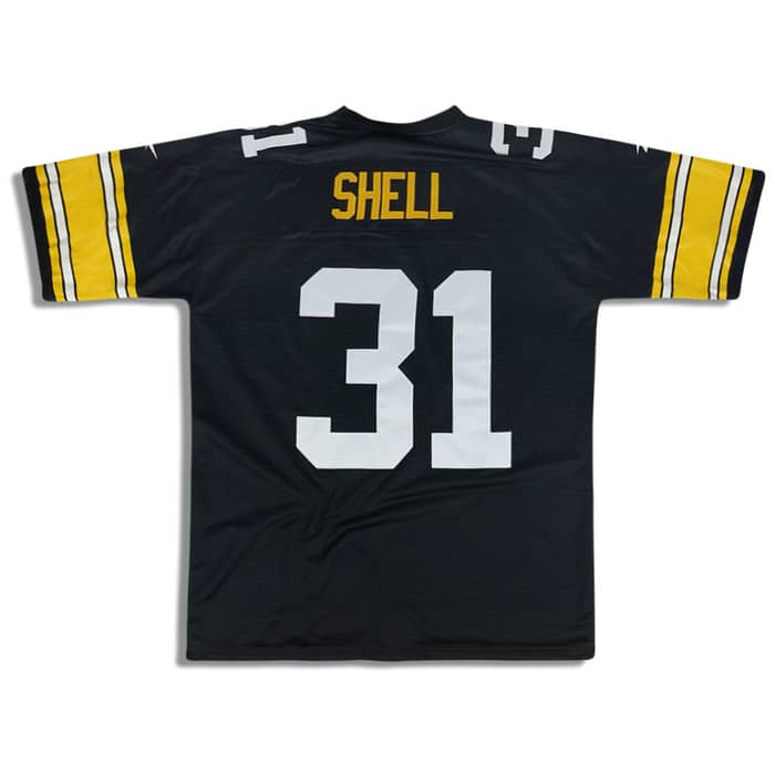 1978 Pittsburgh Steelers Shell #31 Reebok Throwback Jersey (Home) L