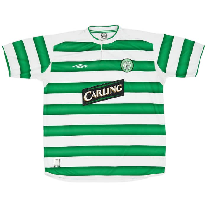2003-04 Celtic Home Shirt Lambert #14 - 8/10 - (XL)