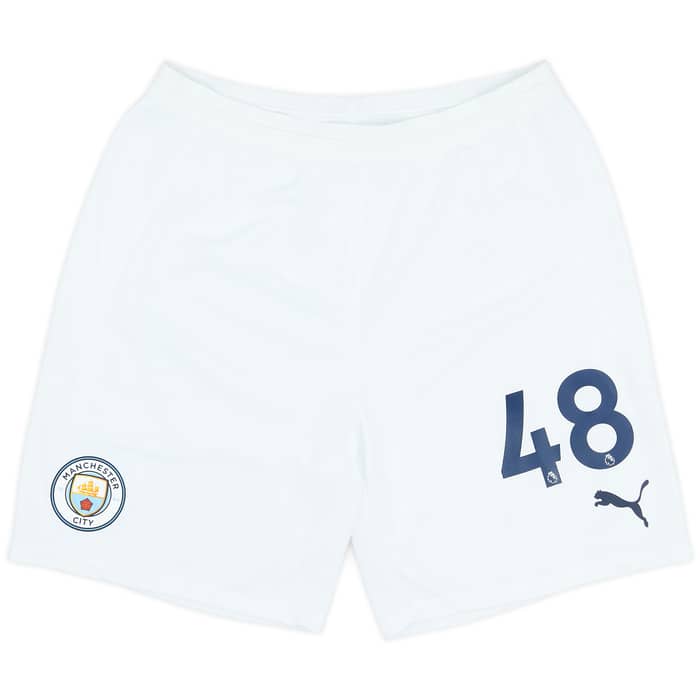 2020-21 Manchester City Player Issue Home Shorts - 5/10