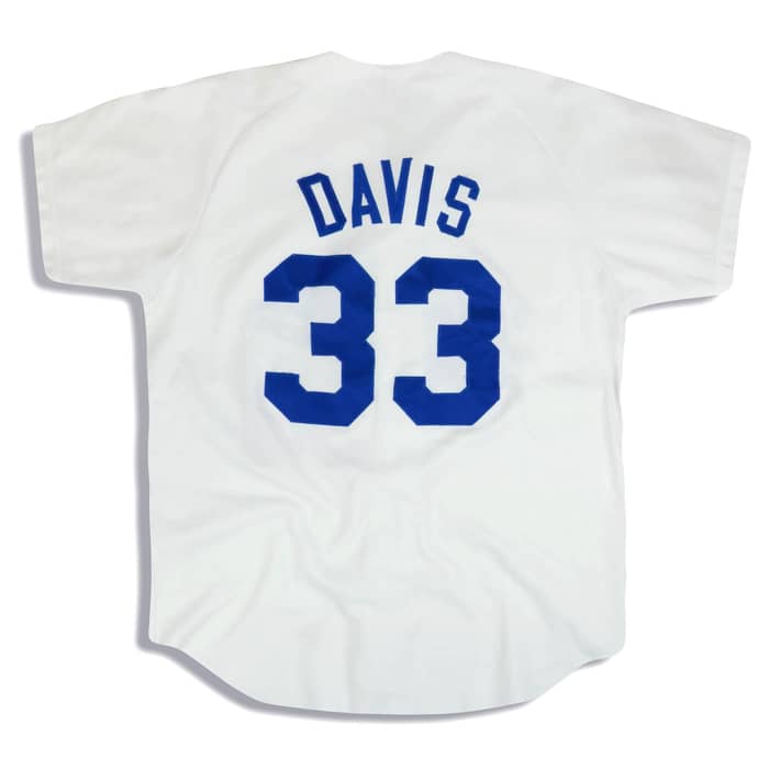 1992-93 LA Dodgers Davis #33 Wilson Jersey (Home) XL