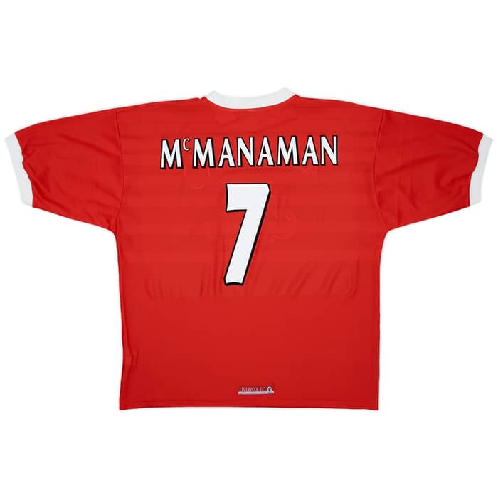 1998-00 Liverpool Home Shirt McManaman #7 - 8/10 - (XL)