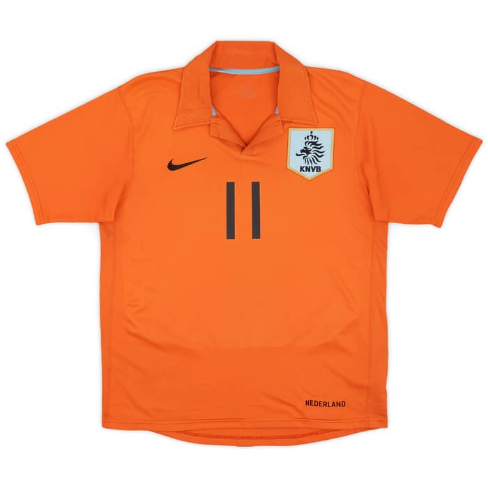 2006-08 Netherlands Home Shirt Robben #11 - 6/10 - (S)